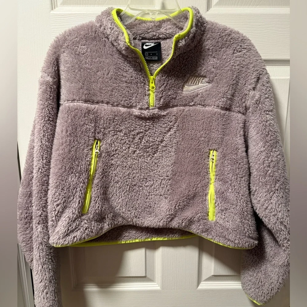 Nike Sherpa Fleece Crop Pullover